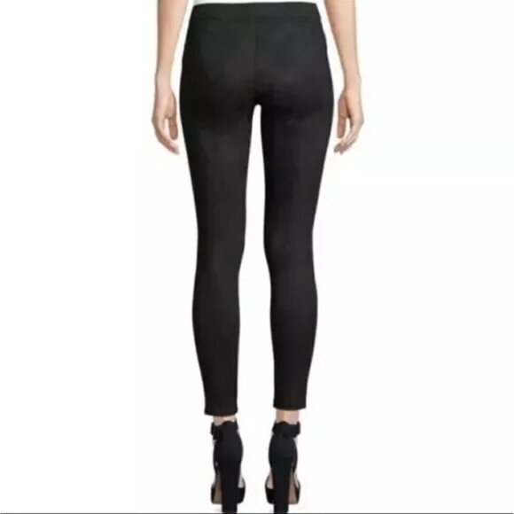 David Lerner Women's Black Faux-Suede Pull-On Legging Stretch Size Small - Picture 2 of 4